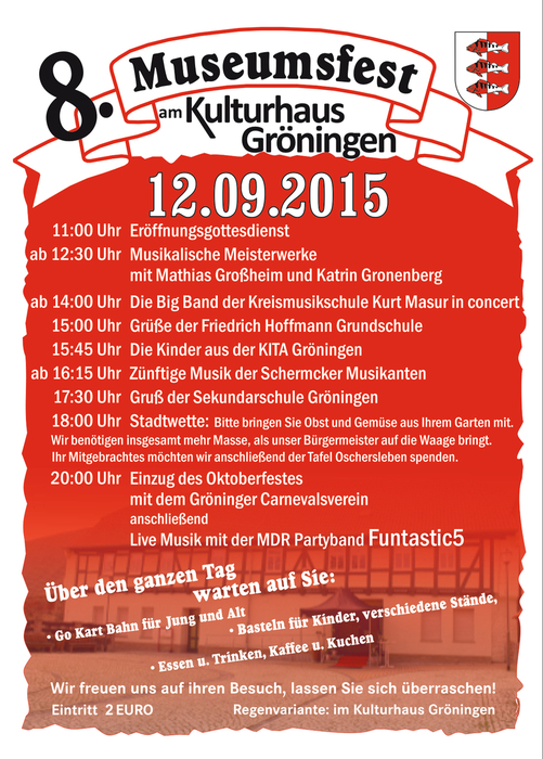 Museumsfest Gröningen 2015